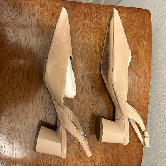 NWT MM LaFleur Irene 1.0 Slingback Beige Suede size 41/ approx us 10 - Picture 8 of 12